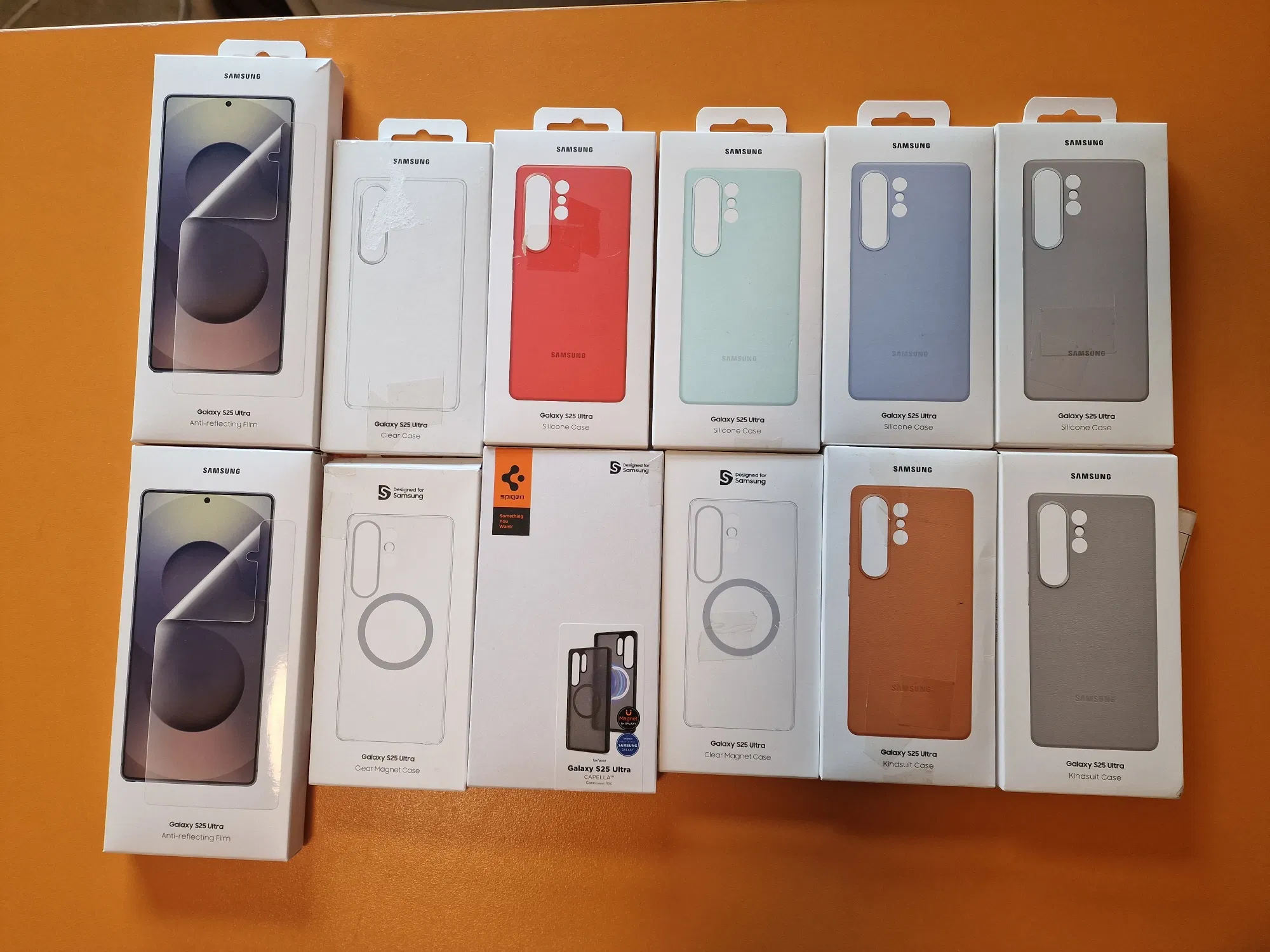 Huse originale pentru Samsung S25 Ultra Silicon, Standing, Case