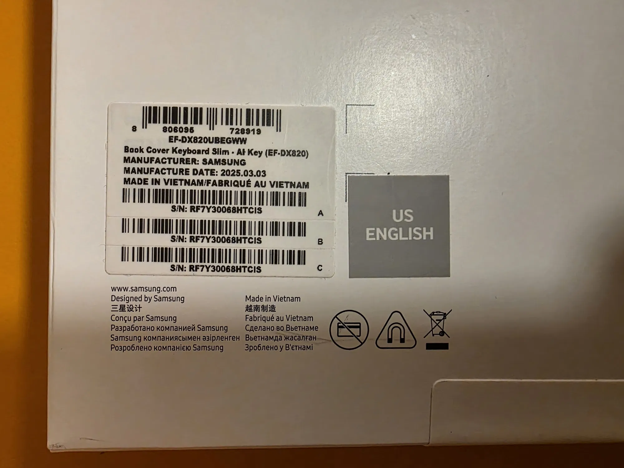 Husa Book Cover Keyboard Slim pentru Samsung Tab S10 Plus/S9+S9FE Plus - imagine 2